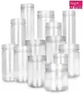 6/12pcs Plastic Spice Jars W Lid Food Preserve Craft Container Screw Top