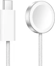 A2515 5W USB C Fast Watch Charger for Apple Watch Series Ultra2,Ultra,9,8,7,USB-C Braided Watch Charging Cable Compatible with Apple iWatch Series SE,6,5,4,3,2,1(1m)