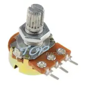 10PCS 1K Ohm B1K Knurled Shaft Linear Rotary Taper Potentiometer