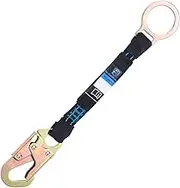18 Inch D Ring Extender with Galvanized Steel Self Locking Snap Hook and O Ring，Heavy Duty Fall Protection Safety Harness Extension Lanyard，For Construction & Roofing, OSHA/ANSI Compliant