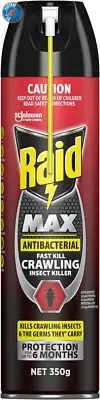 Max Antibacterial Fast Kill Crawling Insect Killer, Insect Spray for Cockroaches