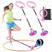 Children's Flashing Jump Ring, Swing Wheel with Light Wheel, Flashing Rocking Ball Sports Toy, Foldable Flash Jumping Ball Children, Jumping Ball for Children, Flashing Jump Ball, Skip Ball Children,