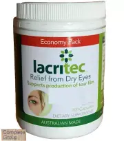 Lacritec 200 Capsules Relief From Dry Eyes & Eye Strain, DHA and EPA Omega 3
