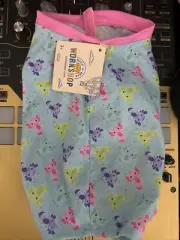 Build A Bear Axolotl PJ Sleeper Pajamas Outfit Pink Green Purple Teal Pattern