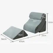 FOHOA 4 Piece Orthopedic Bed Wedge Pillow Set Adjustable