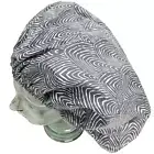 XL Extra Large Shower Cap dreadlocks organic cotton waterproof blue waves