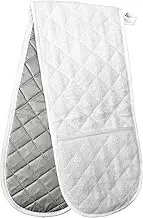 Cotton Heat Resistant Double Oven Mitts/Gloves Potholder Extra Long 36″×7.5″for Kitchen Cooking Baking
