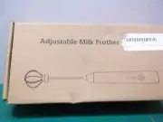 USB Recharge Milk Frother Handheld Multi-functional Electric Foam w 2 Whisks