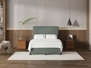 My Style Tapered Headboard & Slimline Base - Double / Seaglass / Drawer Base