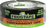 FrogTape DS 154 Premium Grade, Double-Sided Poly-Hanging Containment Tape, Sticks to Plastic Sheets, for Remodeling and Remediation, 48mm x 25yds, Natural, 1 Roll (105777)