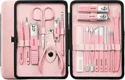 Nail Clippers Set Nail Clippers Set Men's Nail Clippers Home Nail Kit Original Renovation Foot Kit Sharp Scissors Nail Clippers Portable Set(Pink)