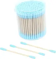 FRCOLOR Multifunctional Cotton Swabs 200pcs Set Baby Care Makeup Tool Beauty Cleaning Remover Storage Box Included Color
