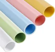 Selens PVC Background 70 x 150 cm 5 Pieces Backgrounds White Blue Pink Yellow Green Waterproof Background for Photography Photo Food Food Cosmetic Product Studio Video Backdrop