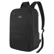 Black Backpack for Men, School Book Bags for Boys, 15.6 inch Laptop Backpack,...