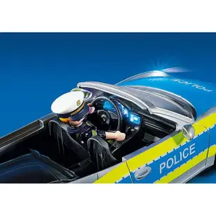 【playmobil 摩比】積木 保時捷 911Carrera 4S警察(摩比人)