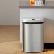 Devanti 50L Sensor Bin Motion Rubbish Automatic Silver