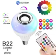Smart LED Music Light Bulb with Bluetooth Remote Controller Smart Bulbs Colorful