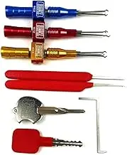 New Cross Lock Quick Opening Set,6.0mm 6.5mm 7.0mm Long Handle Cross Lock Pick with Cross Keys