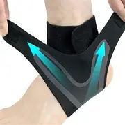 Ankle Brace Support Sleeve, Adjustable Breathable Elastic Anti-sprain Ankle Brace Sleeve, for Basketball Soccer Sports Joint Pain Injury Recovery, Arch Support, Foot Ankle Swelling, Heel Spurs (M)