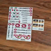 Bicycle Columbus AIR Chromoly Butted Tubing Frame & Fork Decals Stickers Kit Set