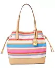 Lauren Ralph Lauren Larger Striped Canvas Adalyn Tote was $328.00