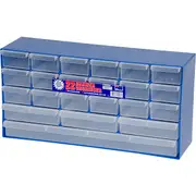 FISCHER PLASTIC 1H053 Multi-Size 22-Drawer Cabinet Compartments Unit Size - 305(W) X 128(D) X