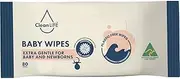 Cleanlife Extra Gentle Plastic Free Baby Wipes (Pack of 80)