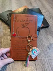World's best teacher travelers notebook, junk journal, planner, teacher gift