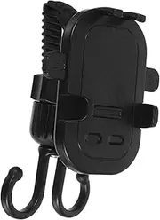 Kisangel Portable Stroller Phone Mount Baby Stroller Phone Holder Hooks for Shopping Cart Secure Rotatable Holder