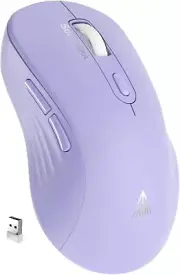 SOLAKAKA SM66 Purple Silent Dual Mode Bluetooth/2.4GHz Wireless Mouse