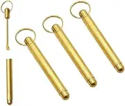 Acrylic 4 pcs Mini Spoon, Gold Mini Spoon Mini Shovel Microscale Spoon Home Supplies Pendants Necklace Vials,The Storage Length 4.5cm,The Deployment Length 7.3cm,for Filling Salts, Herbs, Sandetc