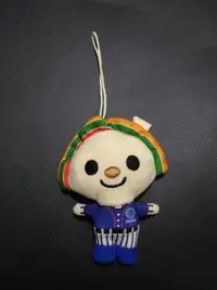 在飛比找Yahoo!奇摩拍賣優惠-【0462】絨毛玩偶 娃娃 吊飾 小零錢包 OPEN 小將 