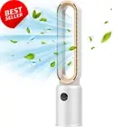 Bladeless Oscillating Tower Fan 2-In-1 Air Purifier 24 Speeds Timer