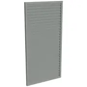 ProtectorAl 300-1000W X 1001-2000H Palladium Silver Aluminium Welded Louver Panel Horizontal 5mm overlap