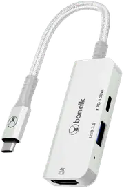 Bonelk Long-Life 3in1 Multiport Hub (White)
