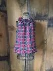 Sail to Sable Red Sparkle Tweed Plaid Sleeveless Cowl Blouse Top Small NEW NWT