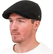 [ハットマン・オブ・アイルランド] Authentic Tweed Flat Cap 100% Irish Wool Handmade Ireland Men Casquette Navy Green Charcoal
