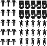 Humkopnl Car Body Bolts & U-Nut Clips,Car Engine Under Cover Splash Shield Guard Body Bolts - Bumper Shield Retainer, Automotive Hardware Bumper Clips for Trucks
