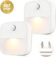 Motion Sensor Night Light, Smart LED Plug-In, Warm White, AU Plug, 2 Pack - Stai