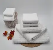 NEW Jenny Mclean Mosaic Towel Set White 7pce