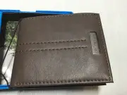 COLUMBIA MENS BROWN PASSCASE WALLET RETAIL-$38 NIB