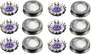 Razor Blade Men ABKR 6Pcs HQ56 Replacement Head Razor Blade ，Compatible For Philips， Shaver HQ3 HQ4 HQ55 HQ56 HQ6900 HQ6868 HQ5812 HQ6874