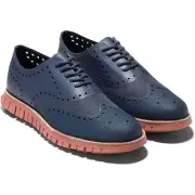 NWT Cole Haan Men's Zerogrand Remastered No StitchWingtip Oxford,Navy/Redwood-10