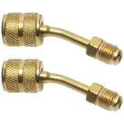R410A Adapter Part 2-Pack - Works With Mini Split HVAC System - 5/16 Female Q...