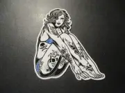 FATAL Pin Up 4.25X3.5" STICKER skate skateboard helmet decal