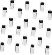 MUCKLILY 100pcs 5ml Glass Vials Sample Bottles Mini Spray Bottles for Essential Oils