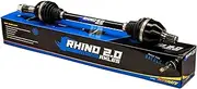 SuperATV Heavy Duty Rhino Front Axle Compatible with Polaris Sportsman 550/850/1000, Made of 4340 Chromoly Steel, Synthetic Grease to Keep CV's Cool, Maximized Shaft Size, See Fitment