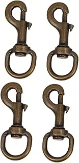 VILLFUL 2sets Alloy Buckle Pet Collar Hooks Swivel Joints Traction Rope Dog Collars for Medium Dogs Harness Accessories Pet Supplies 2pcs*2