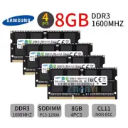 Samsung 32GB 4x 8GB DDR3 1600MHz PC3-12800S 204Pin SODIMM Laptop Memory RAM AK