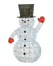 National Tree Company 60in Ice Crystal Bead Snowman